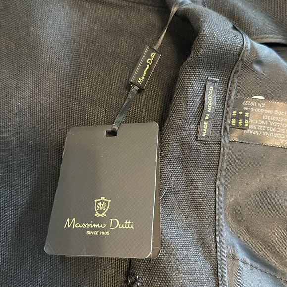 Massimo Dutti black linen pants never worn with tags - Picture 3 of 4